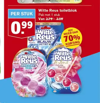 Hoogvliet Witte Reus toiletblok 1 stuk aanbieding