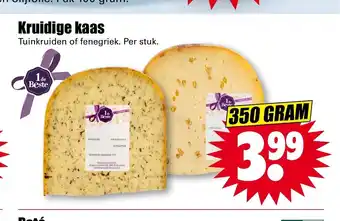 Dirk Kruidige kaas per 350 gram per stuk aanbieding