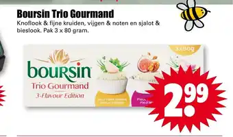 Dirk Boursin Trio Gourmand 3 x 80 gram aanbieding