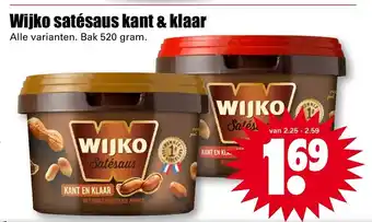 Dirk Wijko satesaus kant & klaar 520 gram aanbieding