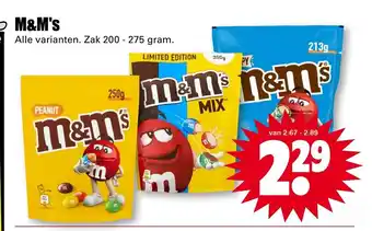 Dirk M&m's 200-275 gram aanbieding