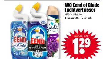 Dirk Wc eend of glade luchtverfrisser 300 - 750 ml aanbieding