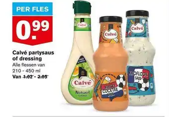 Hoogvliet Calvé Partysaus Of Dressing aanbieding