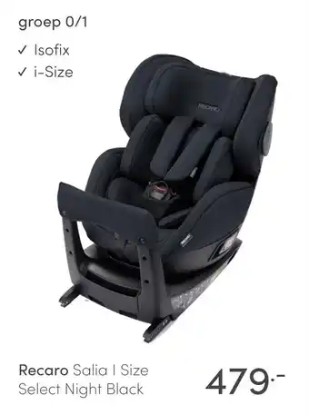 Baby & Tiener Recaro Salia I Size Select Night Black aanbieding