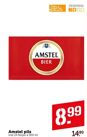 Coop Amstel pils aanbieding