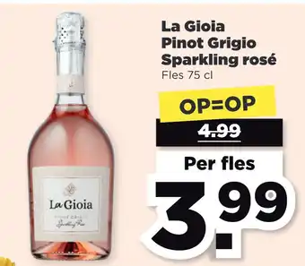 PLUS La Gioia Pinot Grigio Sparkling rosé aanbieding