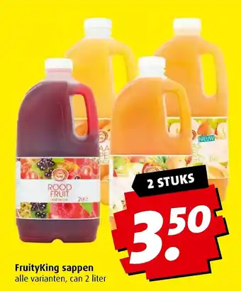 Boni Fruityking sappen 2 liter aanbieding