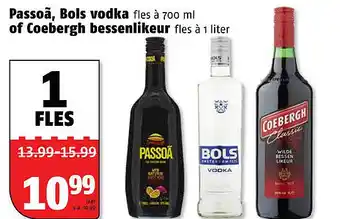 Poiesz Passoã, Bols vodka of Coebergh bessenlikeur aanbieding