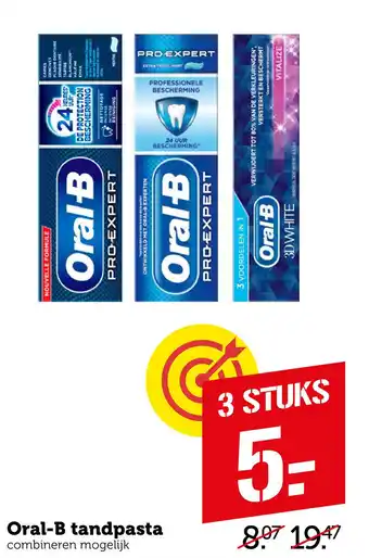 Coop Oral-B tandpasta aanbieding