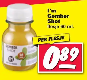 Nettorama I'm gember shot 60ml aanbieding