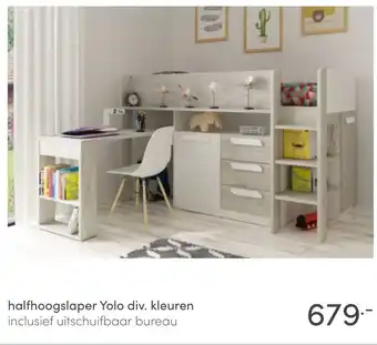 Baby & Tiener halfhoogslaper Yolo div. kleuren aanbieding