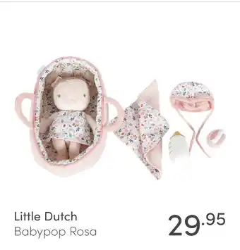 Baby & Tiener Little Dutch Babypop Rosa aanbieding