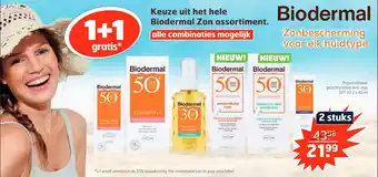 Trekpleister Keuze uit het hele Biodermal Zon assortiment aanbieding