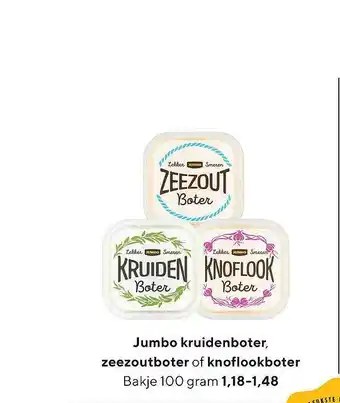 Jumbo Jumbo Kruidenboter, Zeezoutboter Of Knoflookboter aanbieding