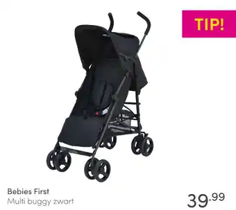 Baby & Tiener Bebies First Multi buggy zwart aanbieding