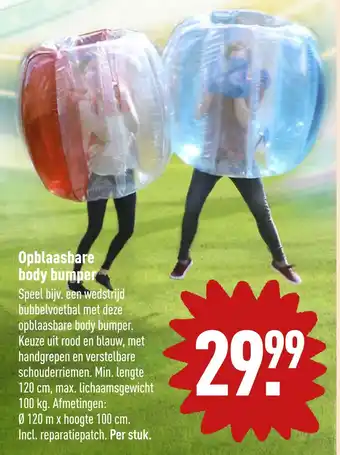 ALDI Opblaasbare body bumper aanbieding