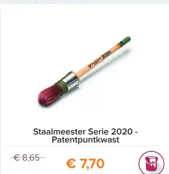 Verfwinkel.nl Staalmeester serie 2020 - patentpuntkwast aanbieding