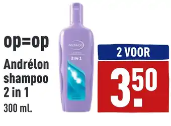 ALDI Andrélon shampoo 2 in 1 aanbieding