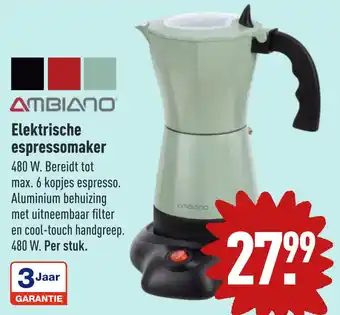 ALDI AMBIANO Elektrische espressomaker aanbieding