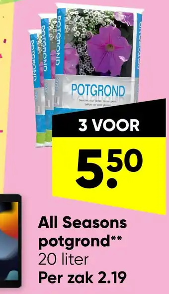 Big Bazar All Seasons potgrond** aanbieding