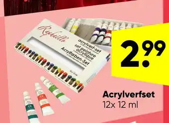 Big Bazar Acrylverfset aanbieding