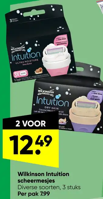 Big Bazar Wilkinson Intuition scheermesjes aanbieding