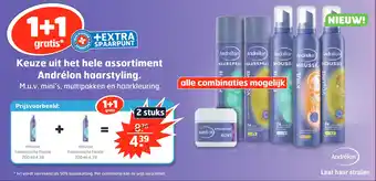 Trekpleister Keuze uit het hele assortiment Andrélon haarstyling aanbieding