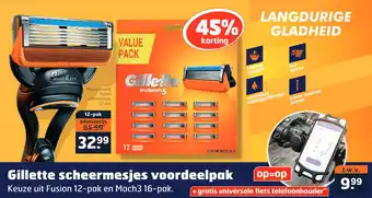 Trekpleister Gillette scheermesjes voordeelpak aanbieding