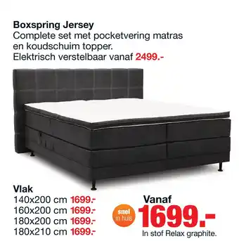 Budget Home Store Boxspring Jersey aanbieding