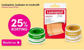 DA Leukoplast, Leukopor en Leukosilk aanbieding