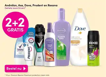 DA Andrélon, Axe, Dove, Prodent en Rexona aanbieding