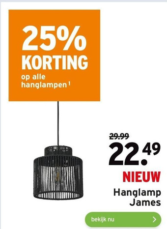 GAMMA Hanglamp James aanbieding
