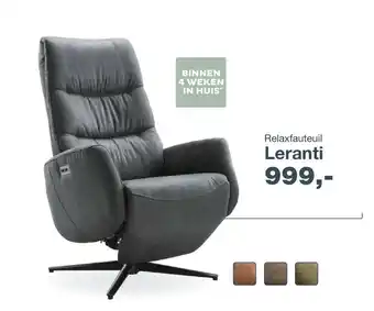 IN.HOUSE Relaxfauteuil leranti aanbieding