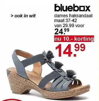 Scapino bluebox dames haksandaal aanbieding