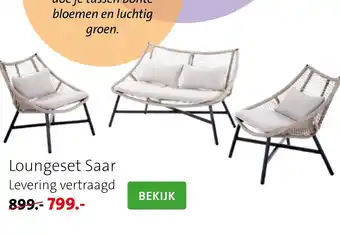 Intratuin Loungeset Saar aanbieding