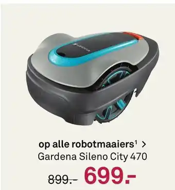 Karwei op alle robotmaaiers' > Gardena Sileno City 470 aanbieding