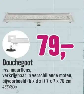 Hornbach Douchegoot aanbieding