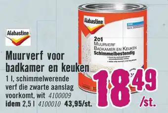 Hornbach Muurverf voor badkamer en keuken aanbieding