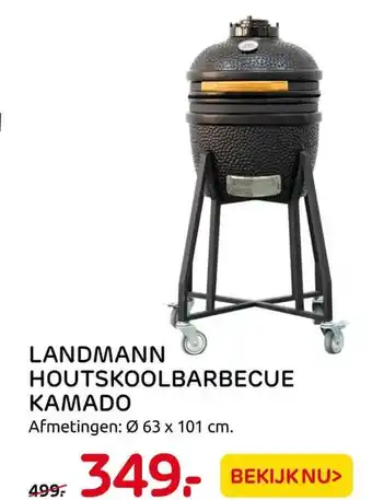 Praxis LANDMANN HOUTSKOOLBARBECUE KAMADO aanbieding