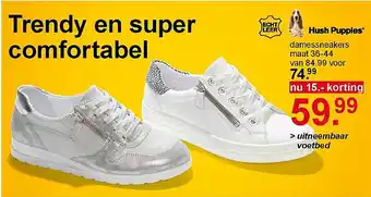 Scapino Hush Pupples damessneakers aanbieding