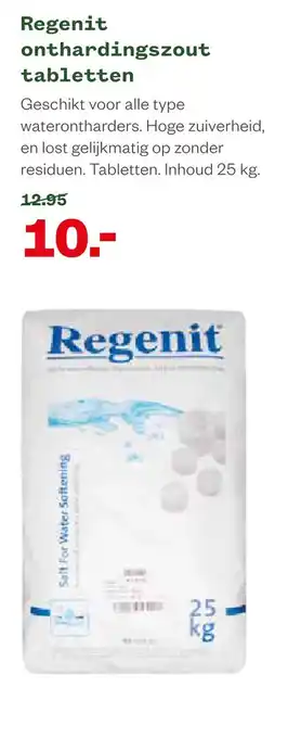 Welkoop Regenit onthardingszout tabletten aanbieding