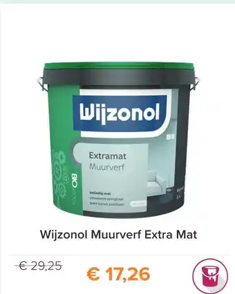 Verfwinkel.nl Wijzonol muurverf extra mat aanbieding