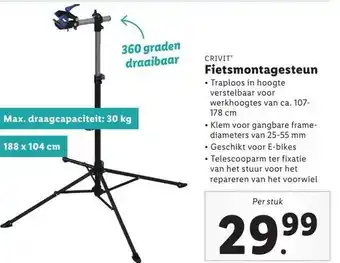 Lidl CRIVIT Fietsmontagesteun aanbieding