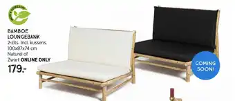 Xenos Bamboe Loungebank 100x87x74 cm aanbieding