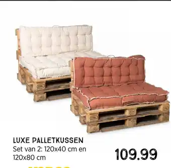 Xenos Luxe Palletkussen 120x80 cm aanbieding