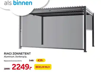 Praxis Riaci zonnetent aanbieding