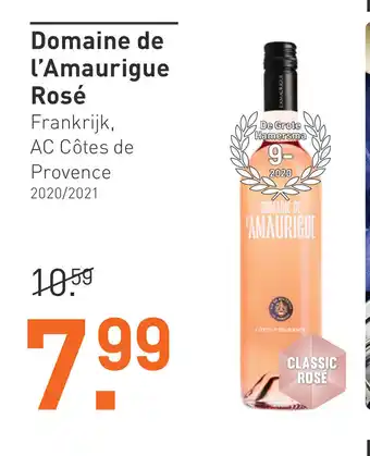 Gall & Gall Domaine de l'amaurigue rosé aanbieding