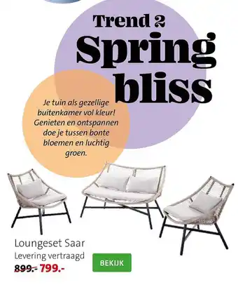 Intratuin Loungeset Saar aanbieding