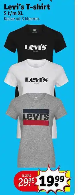 Kruidvat Levi's T-Shirt aanbieding