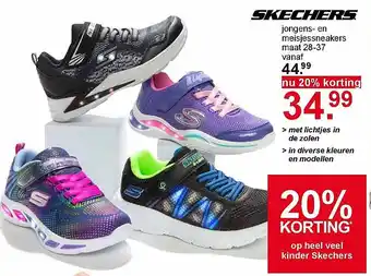 Scapino Skechers jongens- en meisjessneakers aanbieding